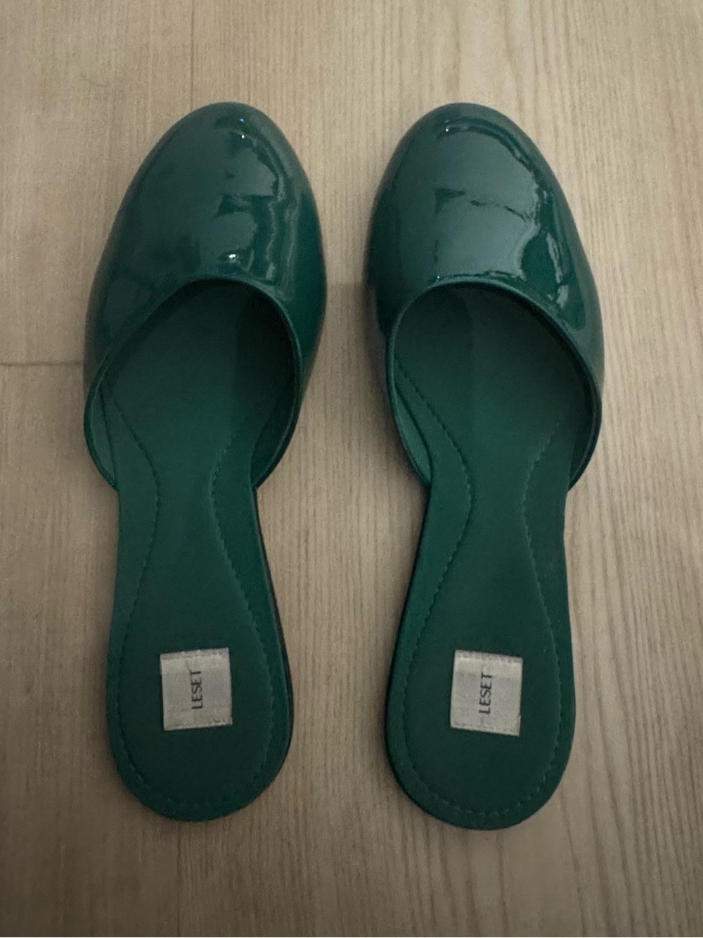 LESET patent romy mule (no longer sold out on website in this colorway)